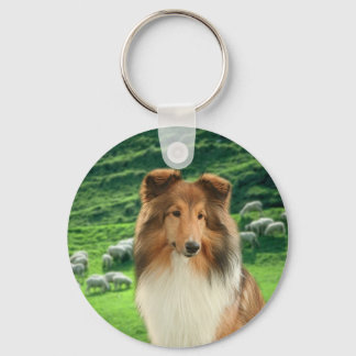 Shelties Lead #2 Keychain