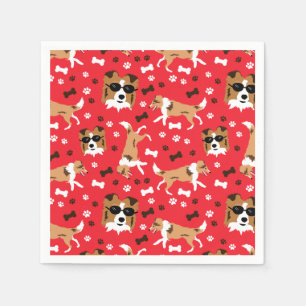 Shelties Shetland Sheepdog Collie Dog Pattern Napkins