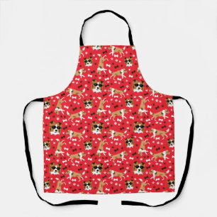 Shelties Shetland Sheepdog Collie Dog Paw Print Apron