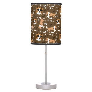 Shelties Shetland Sheepdog Collie Dog Pawprint Tab Table Lamp