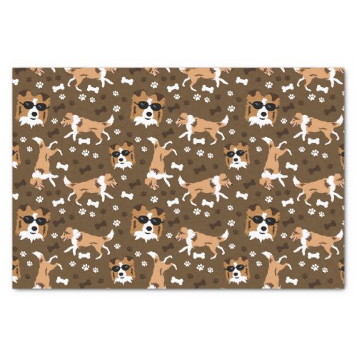 Shelties Shetland Sheepdog Mini Collie Dog Tissue  Tissue Paper