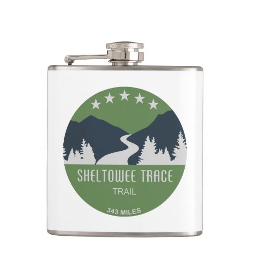 Sheltowee Trace Trail Kentucky Tennessee Flask