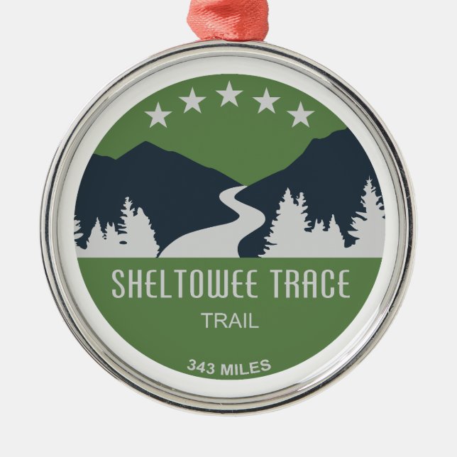 Sheltowee Trace Trail Kentucky Tennessee Metal Ornament (Front)