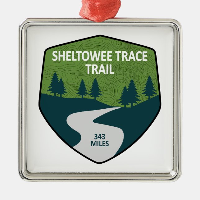 Sheltowee Trace Trail Kentucky Tennessee Metal Ornament (Front)