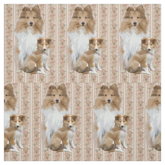 Shelty Mother Love Fabric (Swatch)