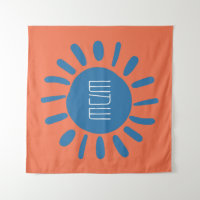 Blue sun tapestry hot sale