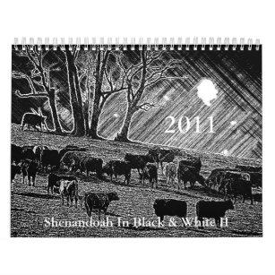 Shenandoah In Black & White II Calendar