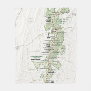 Shenandoah map blanket
