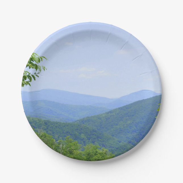 Shenandoah Mountains Paper Plates (Front)