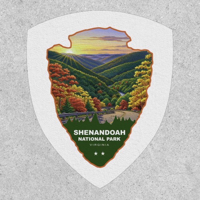 Shenandoah National Park Arrowhead Patch (Front)
