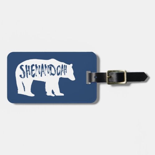 Shenandoah National Park Bear Luggage Tag
