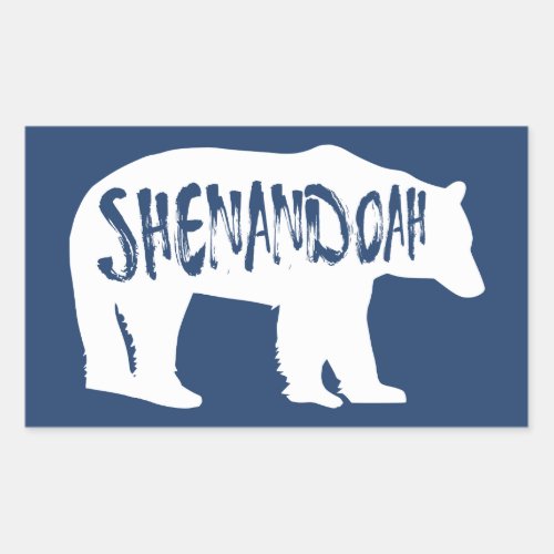 Shenandoah National Park Bear Rectangular Sticker