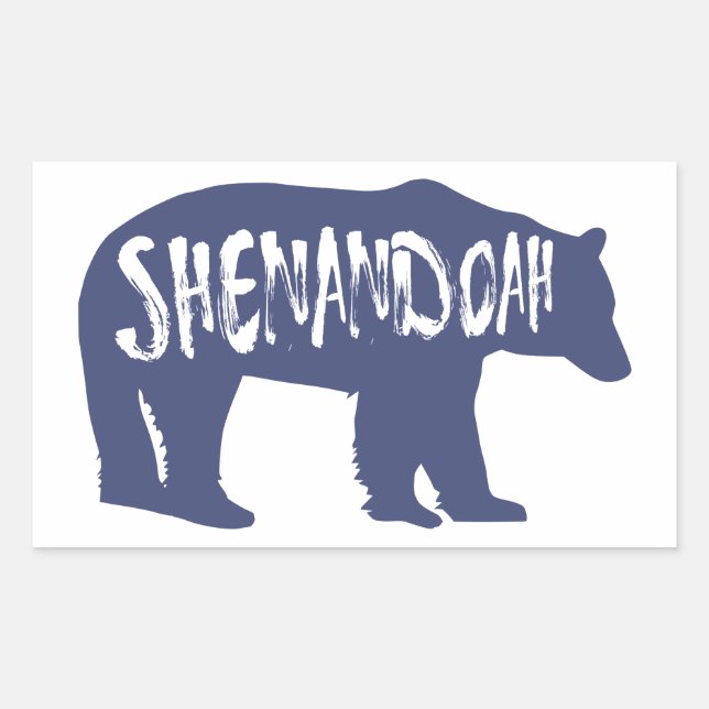 Shenandoah National Park Bear Rectangular Sticker (Front)