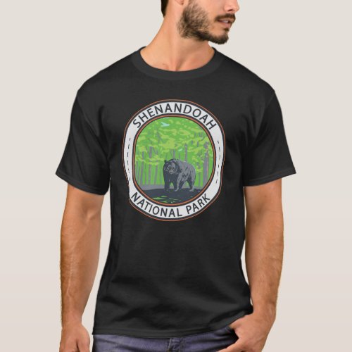 Shenandoah National Park Black Bear Circle T_Shirt