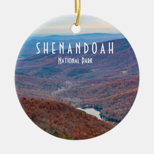 Shenandoah National Park Ceramic Ornament (Front)