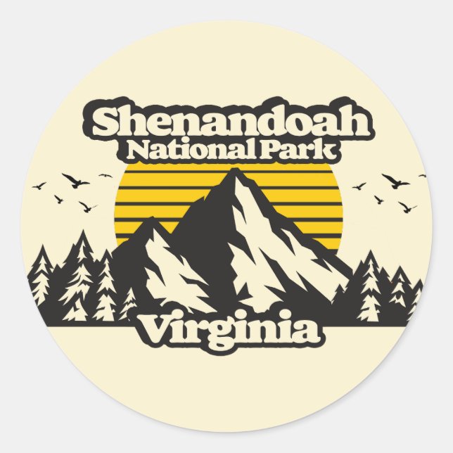 Shenandoah National Park Classic Round Sticker (Front)