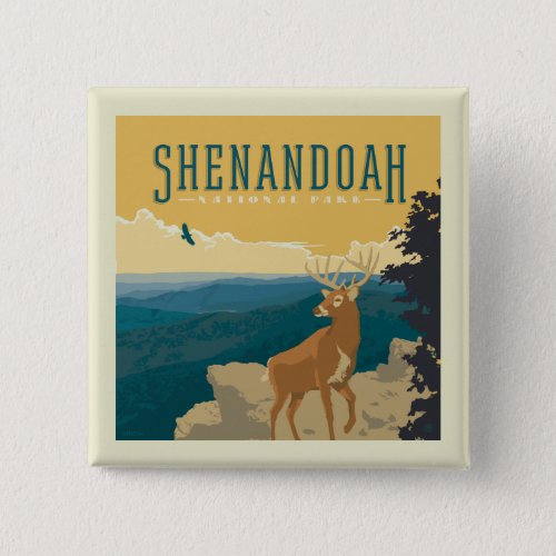 Shenandoah National Park  Deer Button