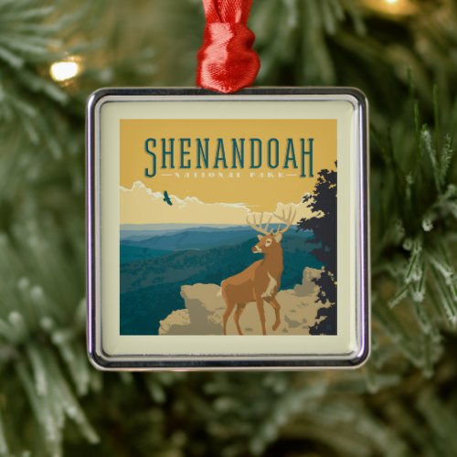 Shenandoah National Park  Deer Metal Ornament