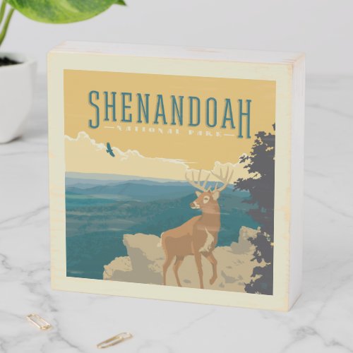 Shenandoah National Park  Deer Wooden Box Sign