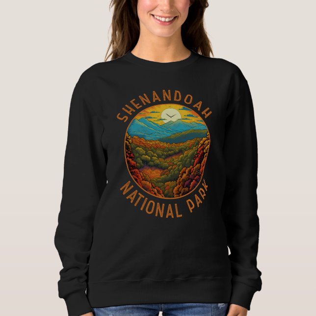Shenandoah National Park Distressed Circle Sweatshirt (Front)