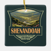 Shenandoah National Park Illustration Travel Retro
