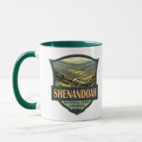 Shenandoah National Park Illustration Travel Retro