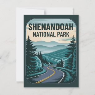 Shenandoah National Park Landscape Postcard