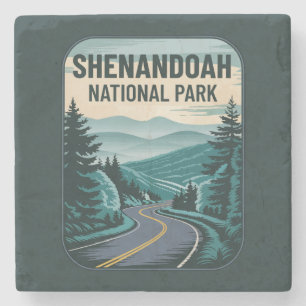 Shenandoah National Park Landscape Stone Coaster