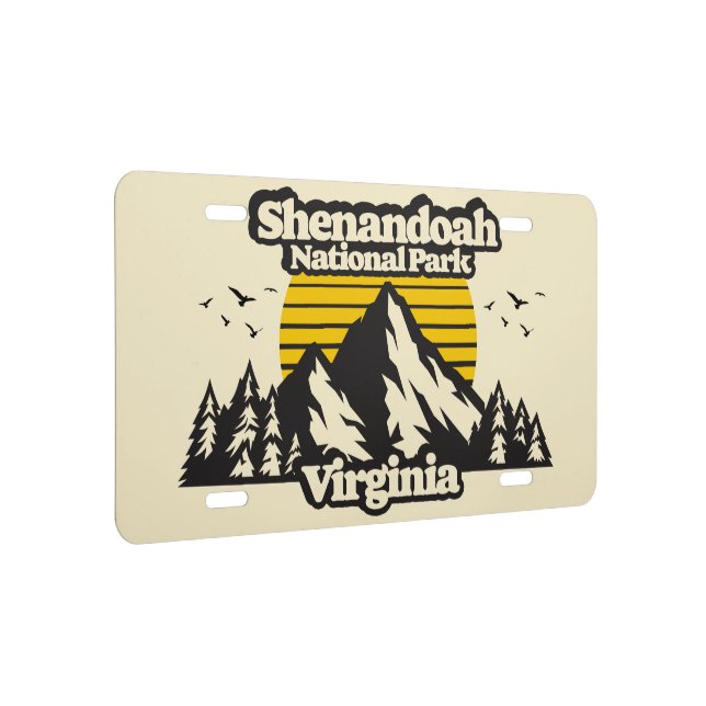 Shenandoah National Park License Plate (Right)