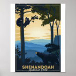 Shenandoah National Park Litho Artwork Poster