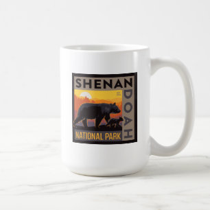 Shenandoah National Park Mama Bear & Cubs Coffee Mug