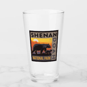 Shenandoah National Park   Mama Bear & Cubs Glass
