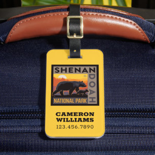Shenandoah National Park   Mama Bear & Cubs Luggage Tag