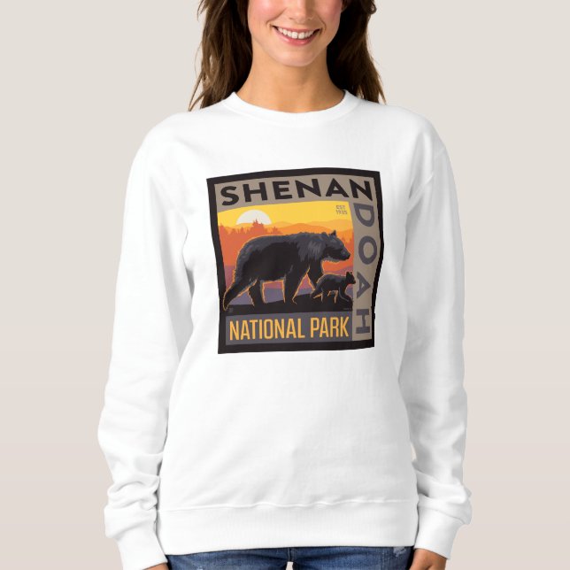 Shenandoah National Park | Mama Bear & Cubs Sweatshirt (Front)