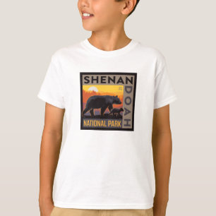 Shenandoah National Park Mama Bear & Cubs T-Shirt