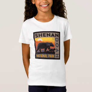 Shenandoah National Park Mama Bear & Cubs T-Shirt