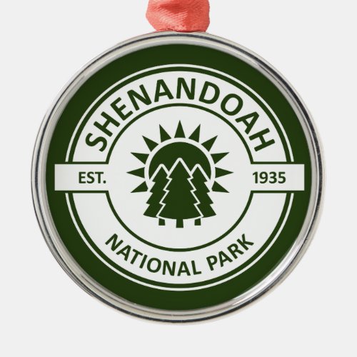 Shenandoah National Park Metal Ornament