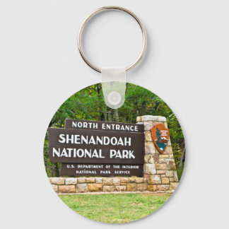 Shenandoah National Park North Entrance Sign Keychain
