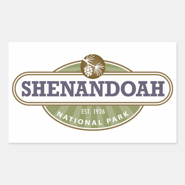 Shenandoah National Park Rectangular Sticker (Front)