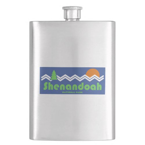 Shenandoah National Park Retro Flask