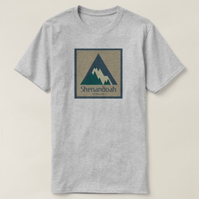 Shenandoah National Park Rustic T-Shirt (Design Front)