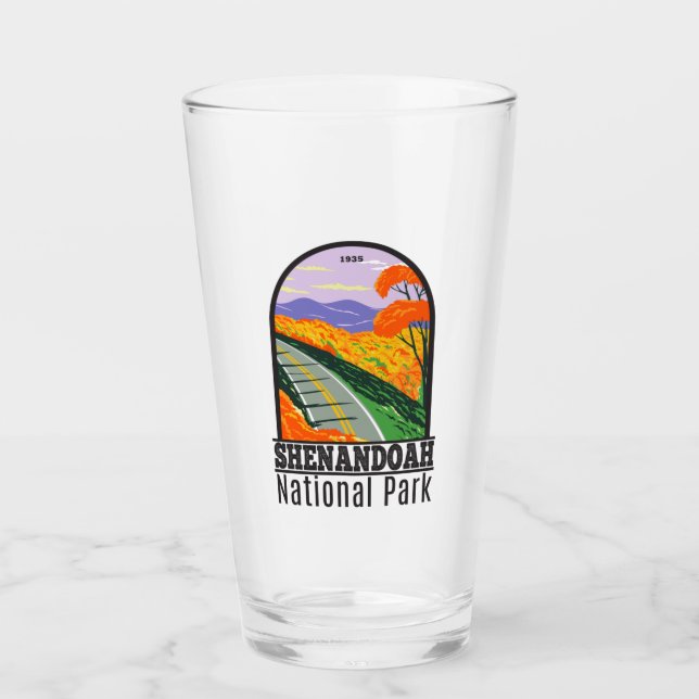 Shenandoah National Park Skyline Drive Virginia   Glass (Front)