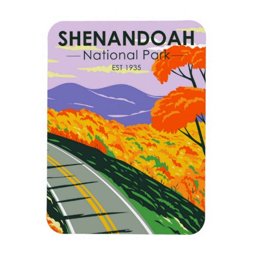 Shenandoah National Park Skyline Drive Virginia Magnet