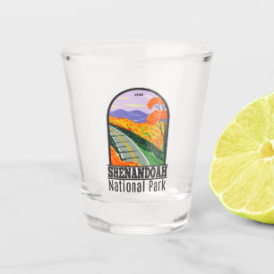 Shenandoah National Park Skyline Drive Virginia Shot Glass