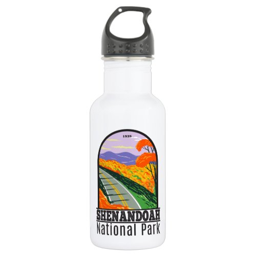 Shenandoah National Park Skyline Drive Virginia   Stainless Steel Water Bottle
