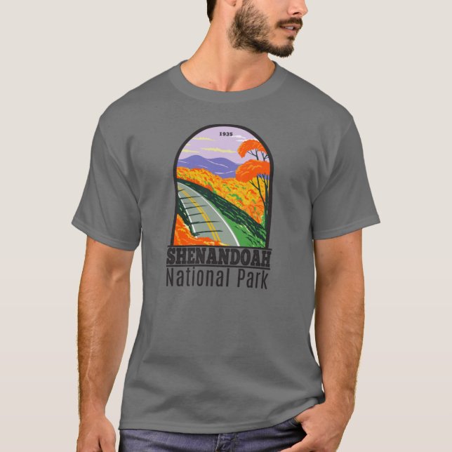 Shenandoah National Park Skyline Drive Virginia T-Shirt (Front)