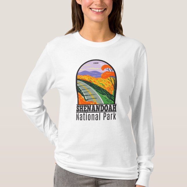 Shenandoah National Park Skyline Drive Virginia T- T-Shirt (Front)