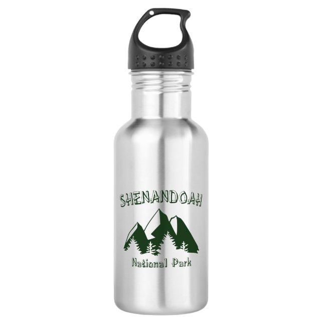 Shenandoah National Park Stainless Steel Water Bottle (Front)