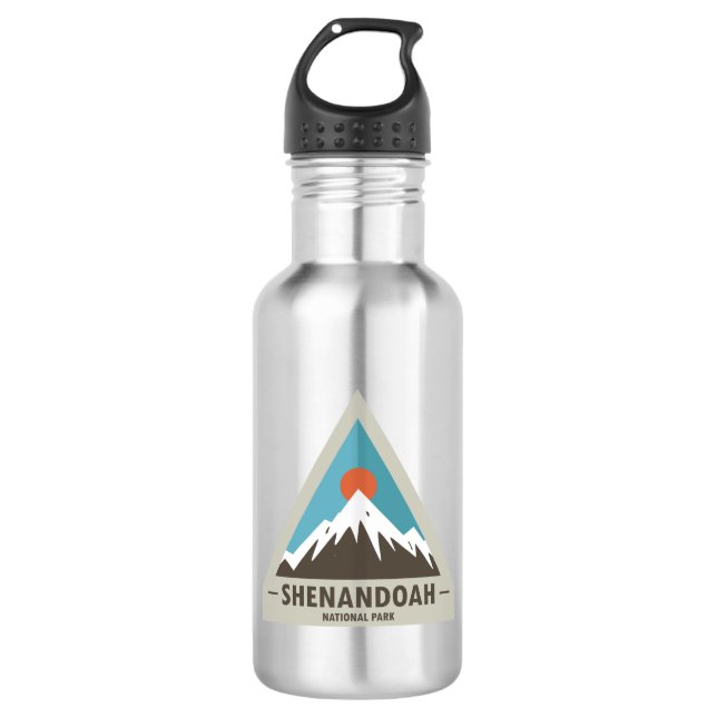 Shenandoah National Park Stainless Steel Water Bottle (Front)
