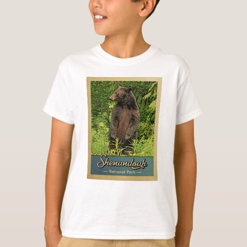 Shenandoah National Park Vintage Bear T_Shirt